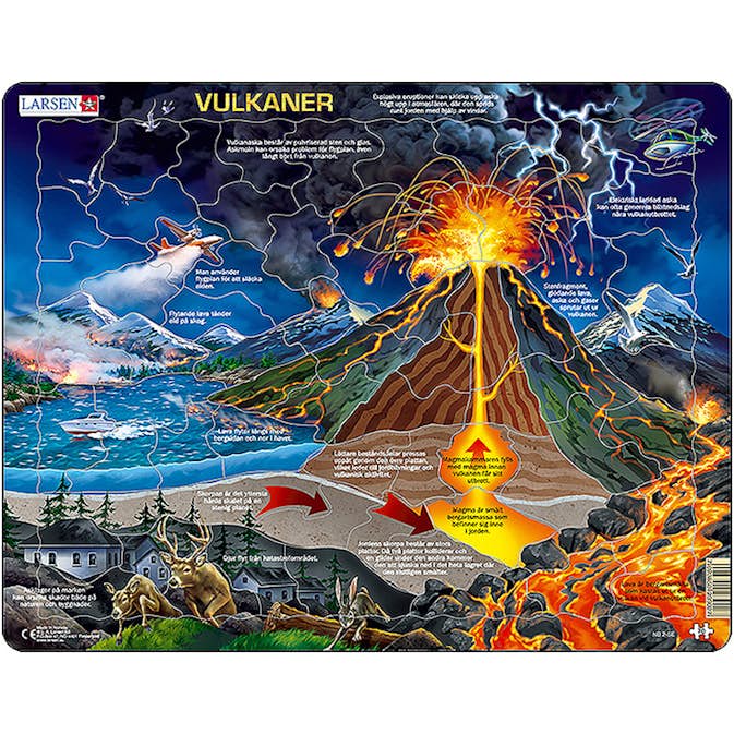 Pussel Larsen Vulkan 70 Bitar