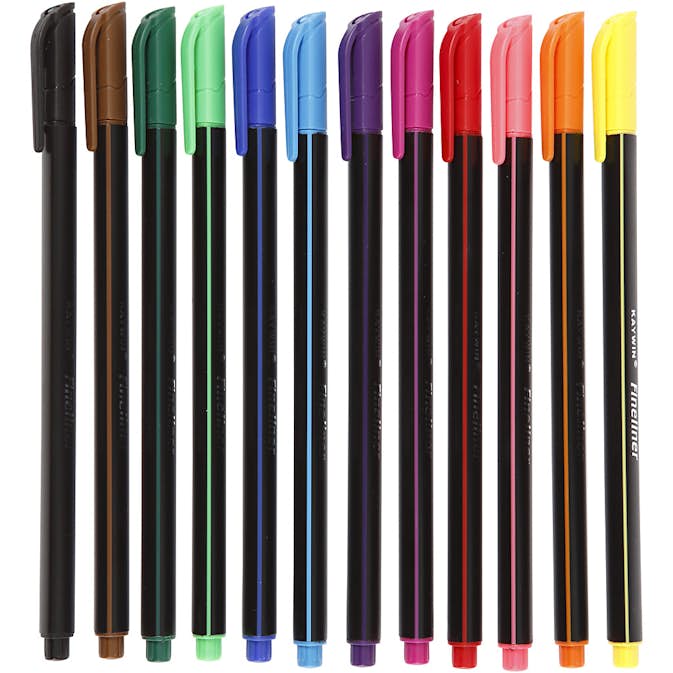 Tusch Creativ Company Colortime Fineliner 12 St/1 Förp