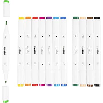 Ritpenna Creativ Company Strandardfärger 12 st