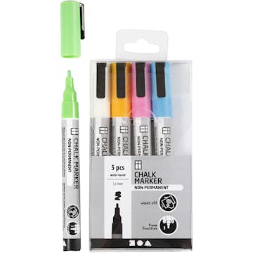 Tusch Creativ Company Chalk Markers Spets 1,2-3 mm 5 St/1 Förp