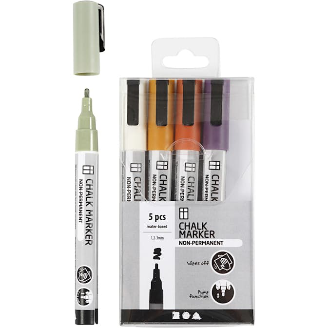 Tusch Creativ Company Chalk Markers Spets 1,2-3 mm 5 St/1 Förp