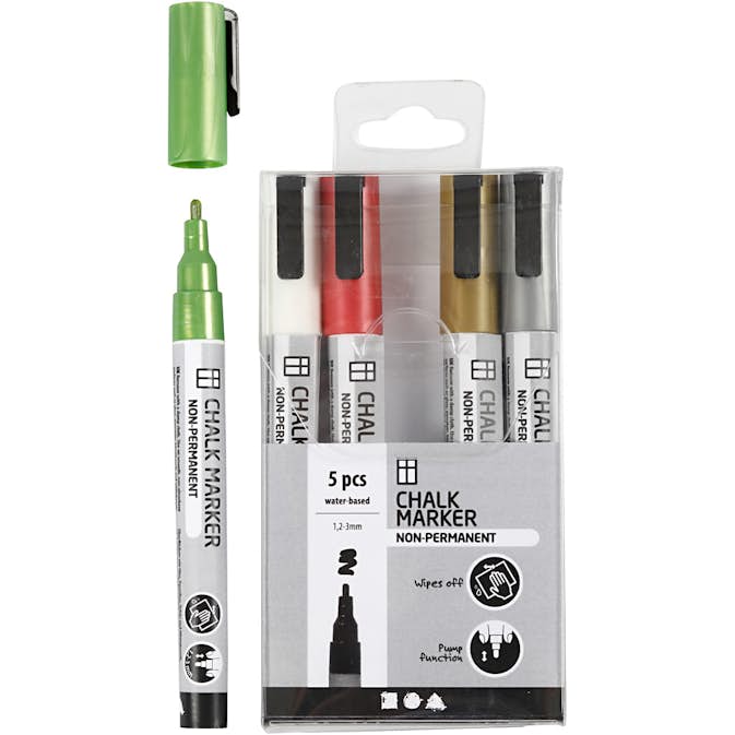 Tusch Creativ Company Chalk Markers Spets 1,2-3 mm 5 St/1 Förp