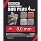 Skär Tecos SDS Plus 4-Skär