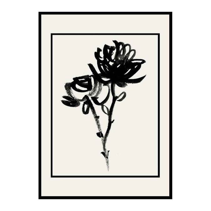Poster Gallerix Black Flowers