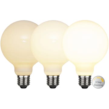LED-lampa Star Trading Opaque Filament RA90 3-step E27 G95