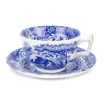 Tekopp Spode Blue Italian med Fat