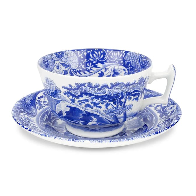 Tekopp Spode Blue Italian med Fat