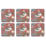 Glasunderlägg Pimpernel Strawberry Thief 6-pack