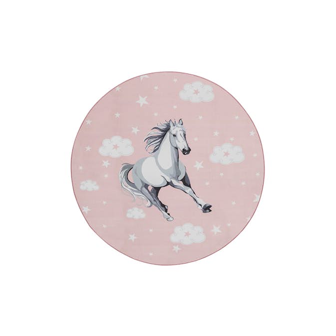 Barnmatta KM Carpets Play Häst Rund