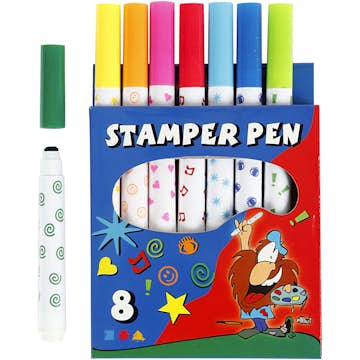 Stämpeltusch Creativ Company Mixade Färger 8 St/1 Förp