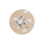 Barnmatta KM Carpets Play Häst Rund