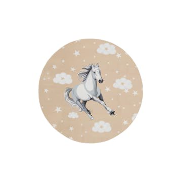 Barnmatta KM Carpets Play Häst Rund