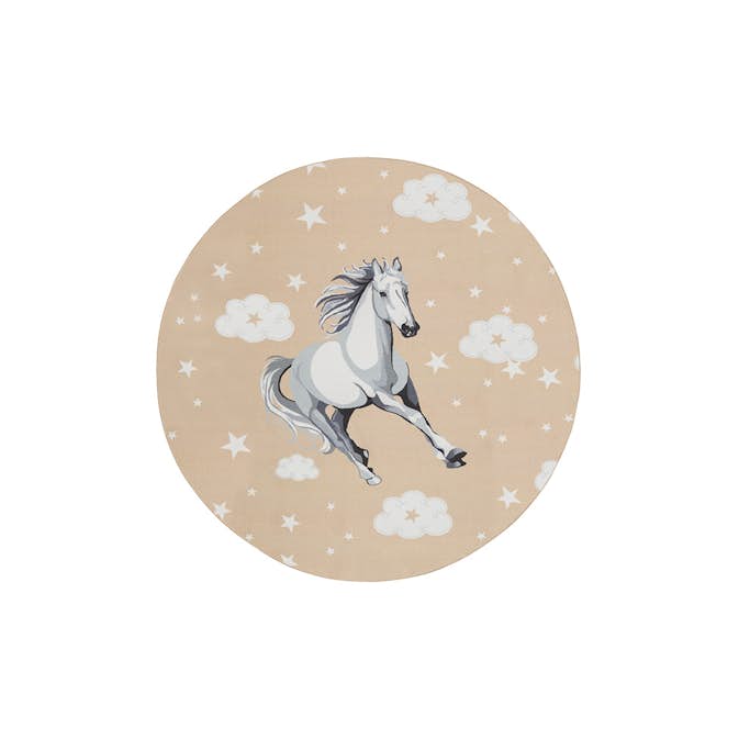 Barnmatta KM Carpets Play Häst Rund