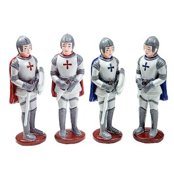 Lekfigurer ABA Skol Riddare Mjuka 4 st