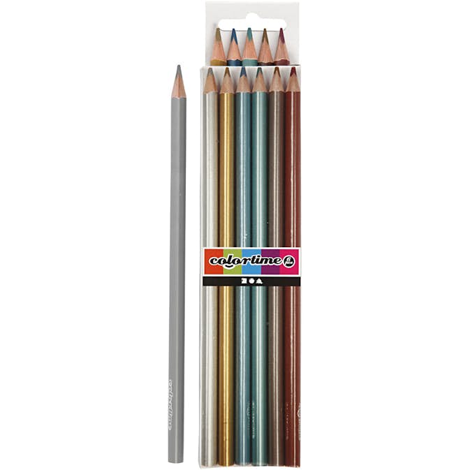 Färgblyerts Creativ Company Metallicfärger 6 st/1 Förp