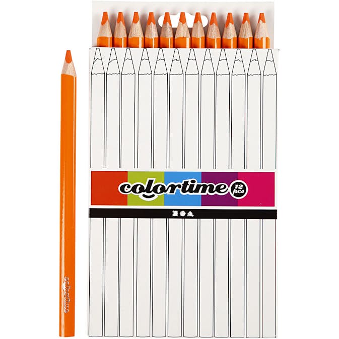 Färgpennor Creativ Company Colortime Jumbo 12 st/1 Förp