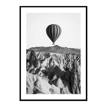 Poster Gallerix Hot Air Balloon B&W