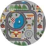 Barnmatta KM Carpets Play Road Rund