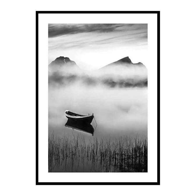 Poster Gallerix Boat In Mist