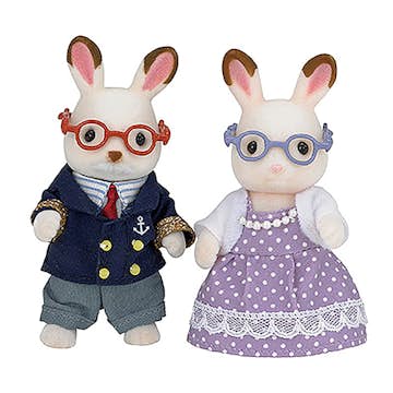 Sylvanian Familjen ABA Skol Mormor & Morfar Kanin