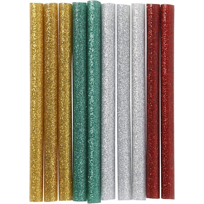 Limstängerna Creativ Company L10 cm Glitter 10 St/1 Förp