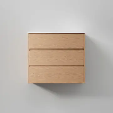 Tvättställsskåp INR Terra Grip med 3 Lådor