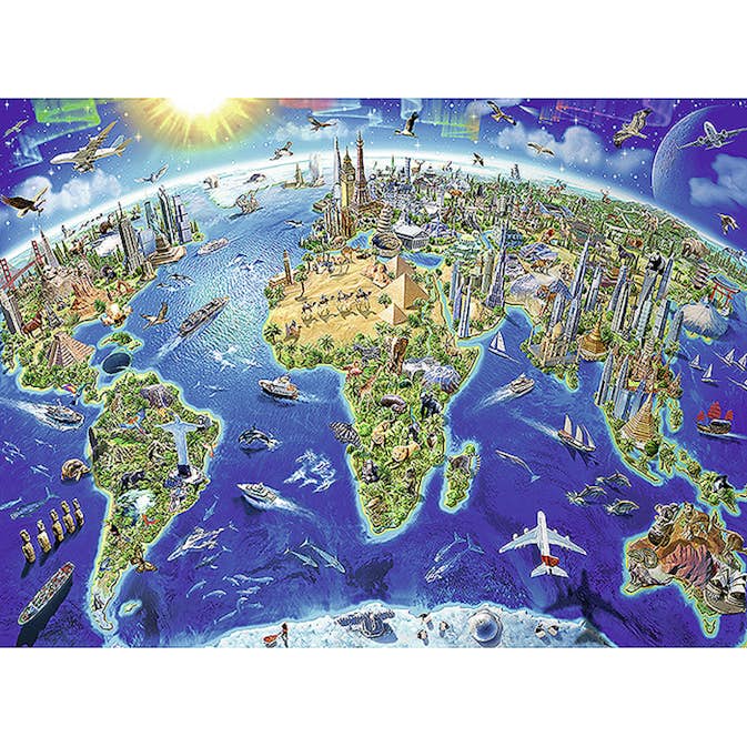Pussel Ravensburger Världen 200 xxL Bitar