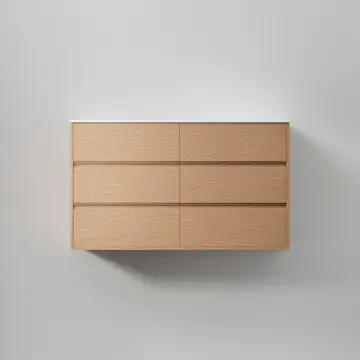 Tvättställsskåp INR Terra Grip Dubbel med 6 Lådor