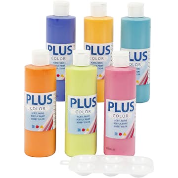Hobbyfärg Creativ Company Plus Color Colorful 6x250 ml/1 Förp