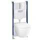 Vägghängd Toalettstol GROHE Solido Euro Ceramic 5-i-1 Komplett Vit Porslin
