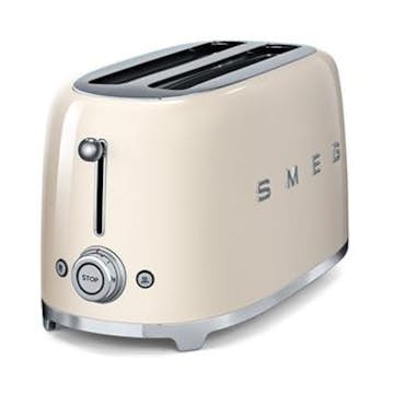 Brödrost Smeg TSF02CREU Gräddvit Retro Design