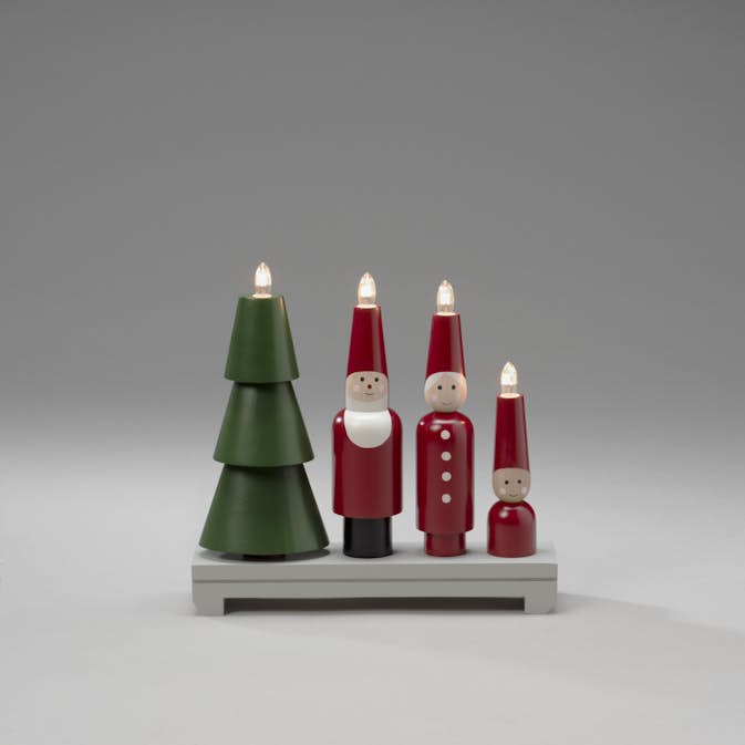 Adventsljusstake Gnosjö Konstsmide 4 Ljus Tomte