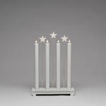 Adventsljusstake Gnosjö Konstsmide 4L med stjärnor