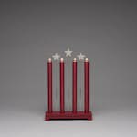 Adventsljusstake Gnosjö Konstsmide 4L med stjärnor