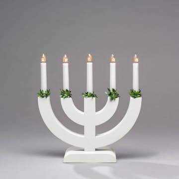 Adventsljusstake Gnosjö Konstsmide 5L Båge med Grönt