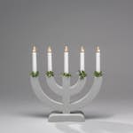 Adventsljusstake Gnosjö Konstsmide 5L Båge med Grönt