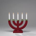 Adventsljusstake Gnosjö Konstsmide 5L Båge med Grönt