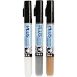 Tusch Creativ Company Plus Color Mixade Färger 14,5 cm Spets 1-2 mm 3 st/förpackning