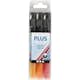 Tusch Creativ Company Plus Color Mixade Färger 14,5 cm Spets 1-2 mm 3 St