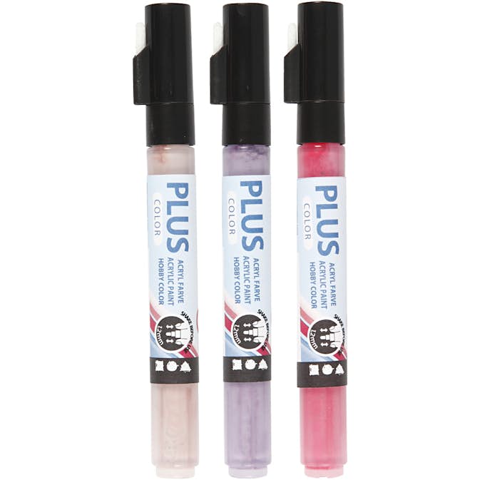 Tusch Creativ Company Plus Color Mixade Färger Spets 1-2 mm 3 St/1 Förp