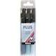 Tusch Creativ Company Plus Color 14,5 cm Mixade Färger Spets 1-2 mm 3 St/1 Förp