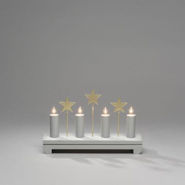 Adventsljusstake Gnosjö Konstsmide Stjärnor 4 L