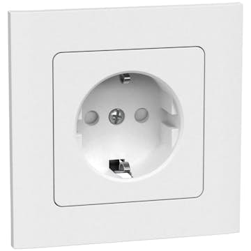 Vägguttag Gelia 1-vägs Infälld Jordat