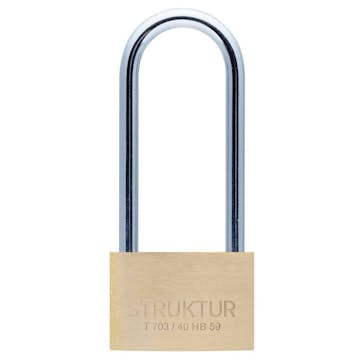 Hänglås Millers Mässing T 703/40Hb63