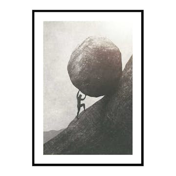 Poster Gallerix Pushing Uphill