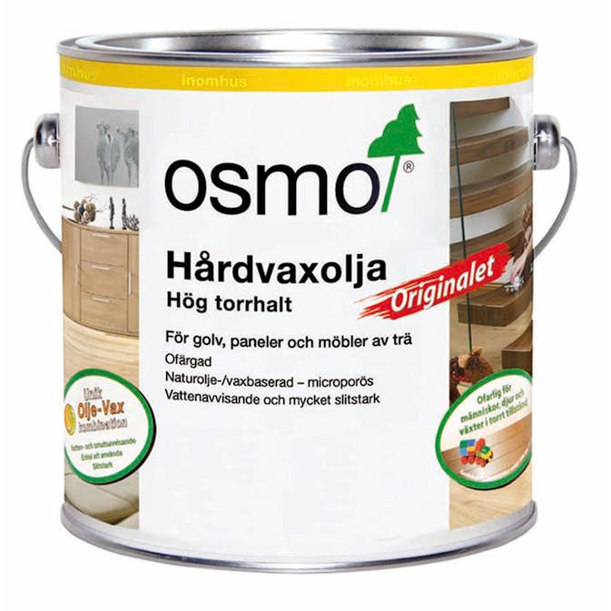 Hårdvaxolja Osmo Originalet 3065 till Trägolv 2,5L