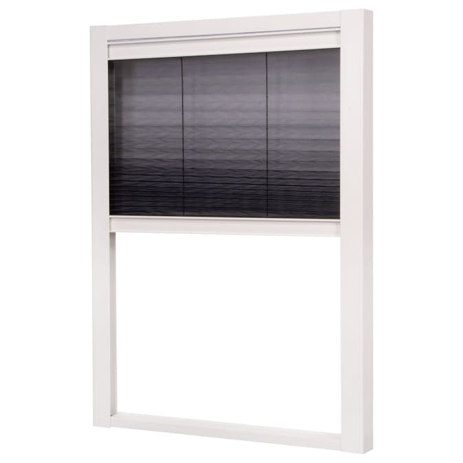 Insektsnät Lundbergs Plisserat Duo Fönster 1230X1600  mm Vit