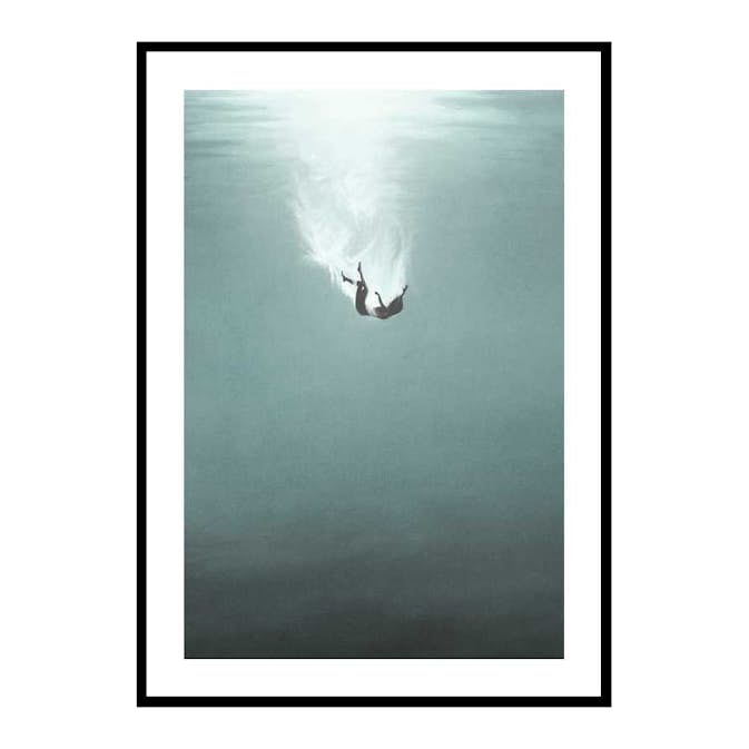 Poster Gallerix Falling Underwater