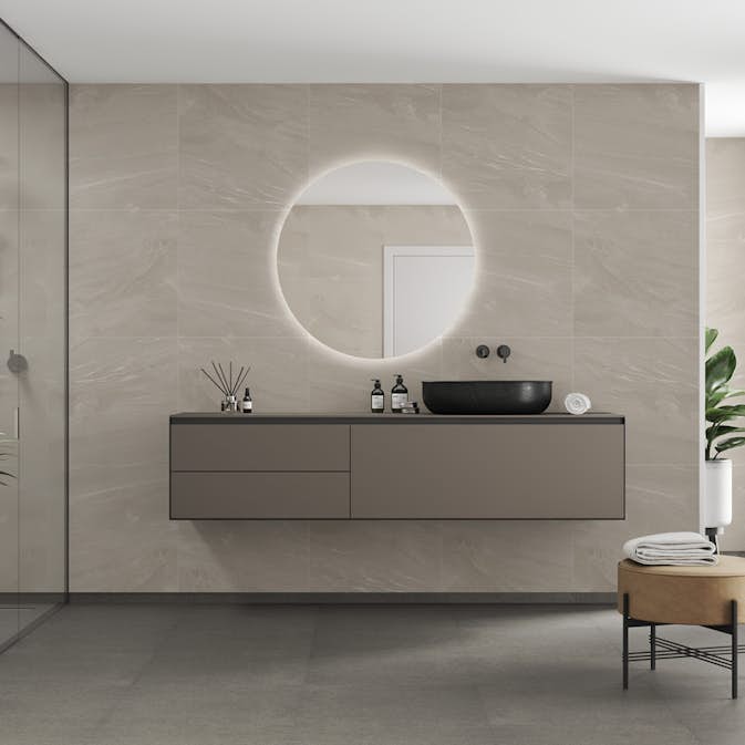 Våtrumsskiva Fibo 4008-M6060 Beige Stone 10x620x2400 mm