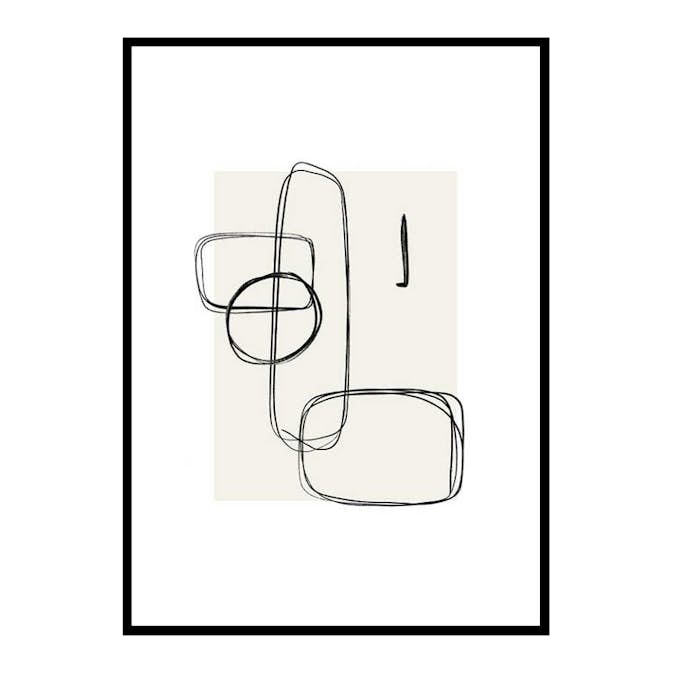 Poster Gallerix Abstract Brushed No1